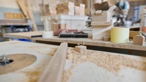 A woodshop.