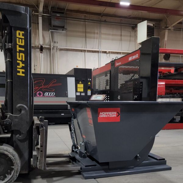dump hopper on forklift