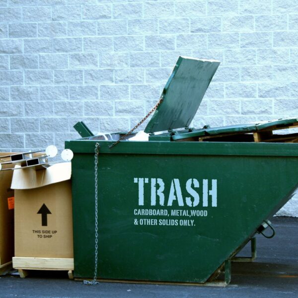 Dumpster hopper.