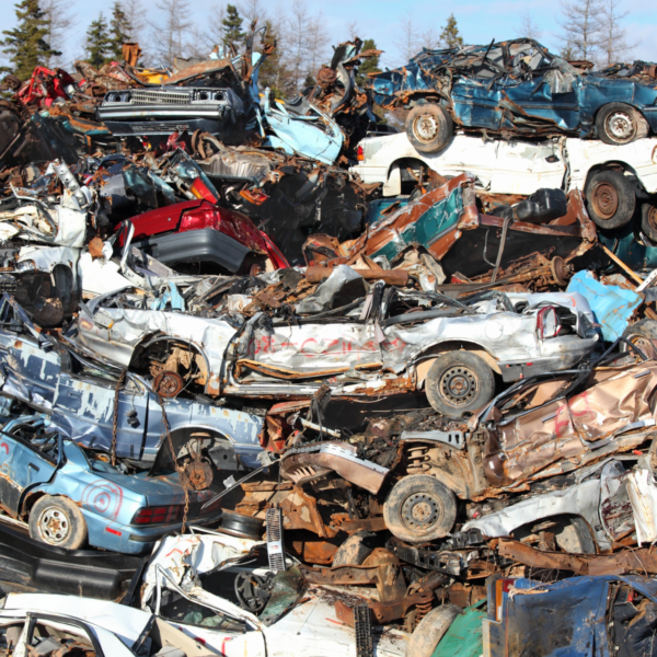 salvage yard cars