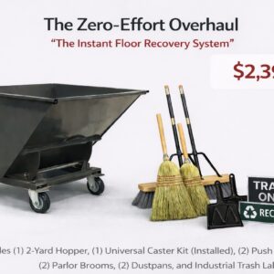 Instant Floor Recovery Bundle 2 Cubic Yard Dump Hopper